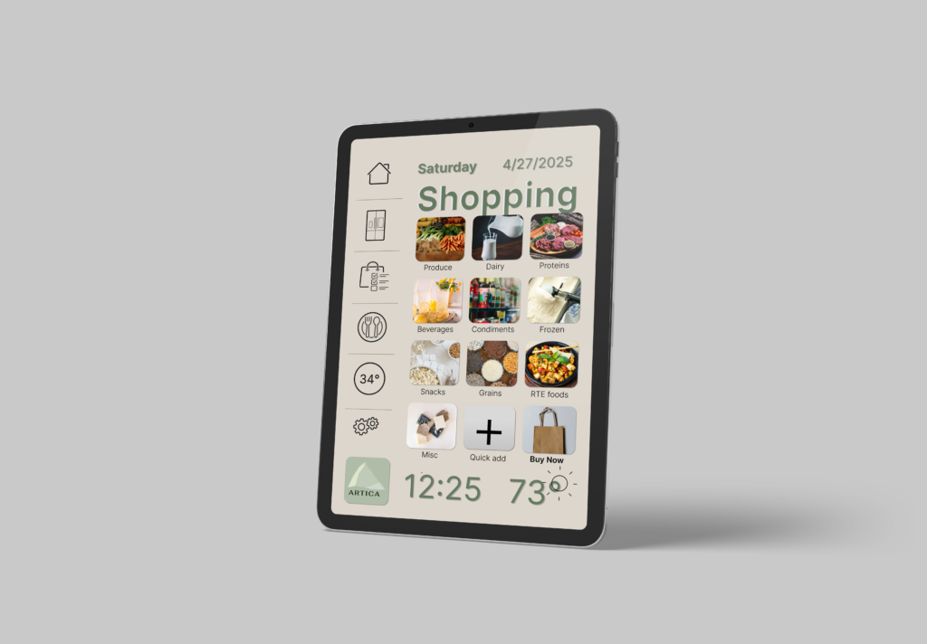 artica ipad shopping mockup