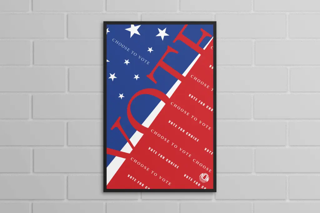 vote poster mockup